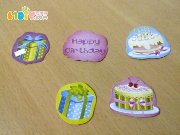 Three-dimensional birthday card making process