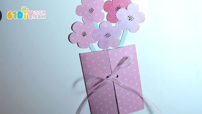 Women's Day Children's Handmade Simple Beautiful Bouquet Cards