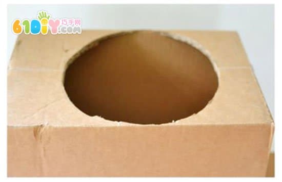 Kindergarten play teaching aid carton car DIY