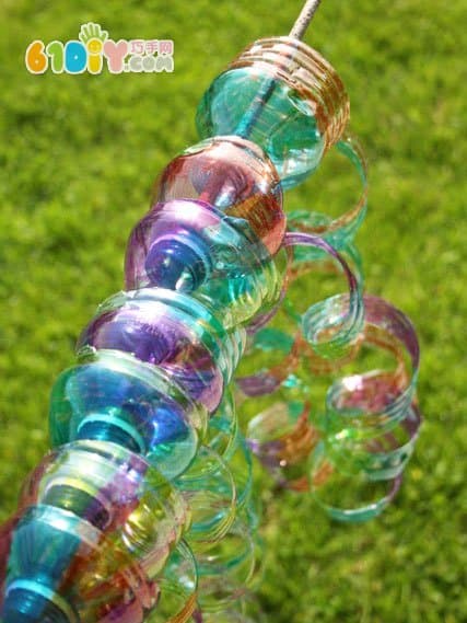 Spring handmade mineral water bottle DIY beautiful spiral ornaments