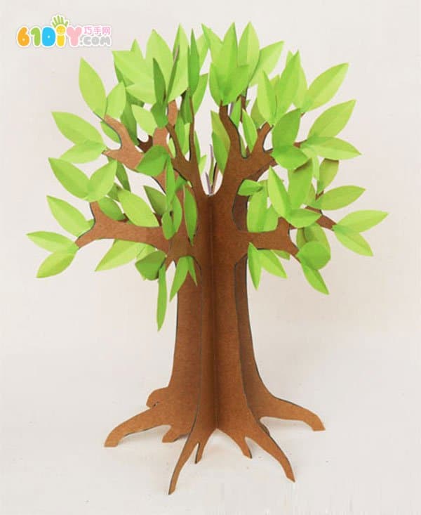 Arbor Day, manual, three-dimensional tree