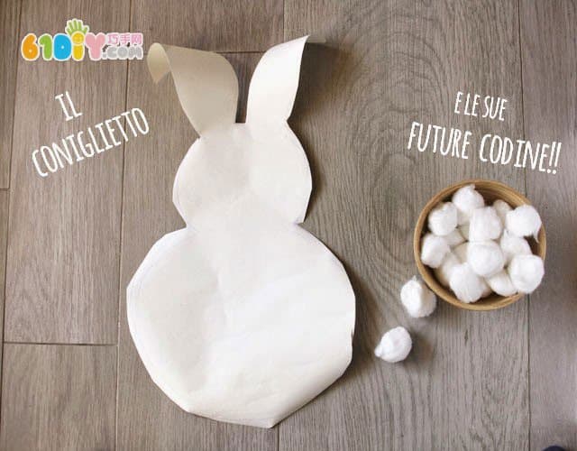 Toddler games: stick the tail to the rabbit