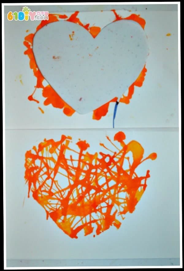Mother's Day Children's Hand Blowing Love Card