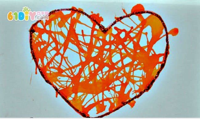 Mother's Day Children's Hand Blowing Love Card