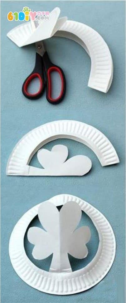Children's handmade paper plate hat handmade