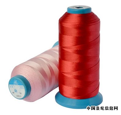 Which fabrics are nylon threads generally used on?