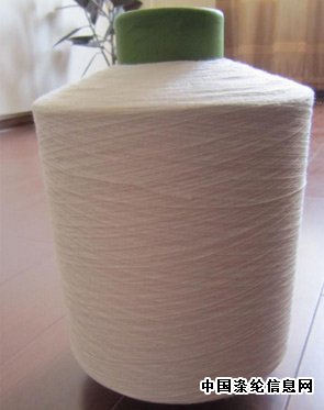 What is the linear density of polyester warp yarns?