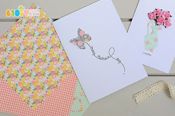 Mother's Day handmade butterfly greeting card