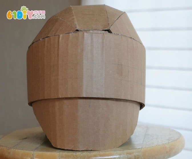 Waste cardboard armor artwork and production process