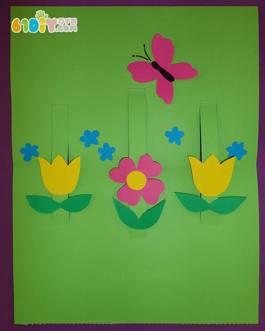 Mother's Day Children's Handmade Three-dimensional Flower Greeting Card