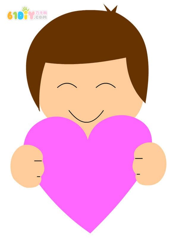 Mother's day handmade boy girl love card