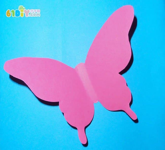 Three-dimensional butterfly handmade steps