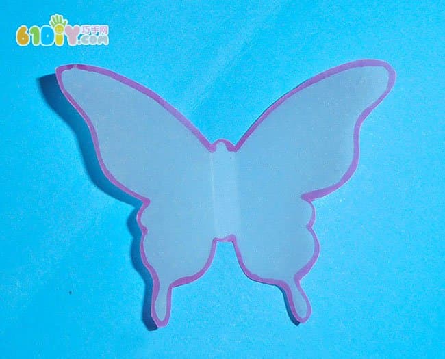 Three-dimensional butterfly handmade steps