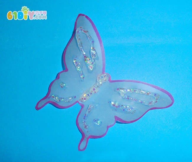 Three-dimensional butterfly handmade steps