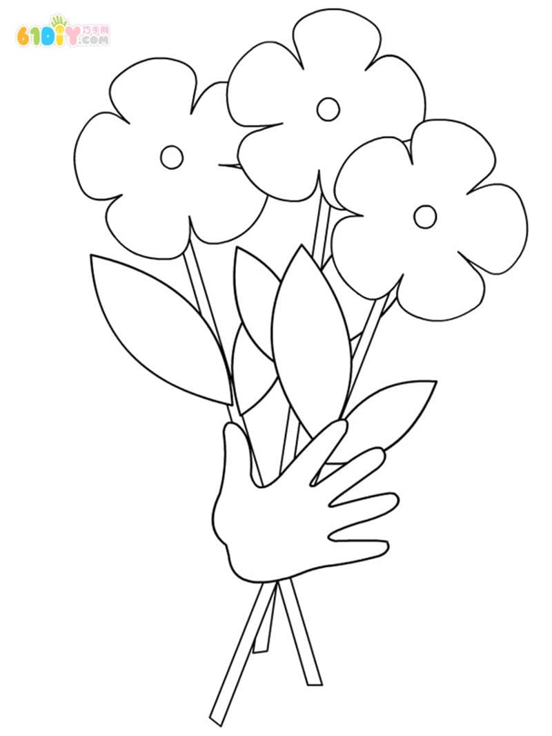 Children's handmade mother's day bouquet