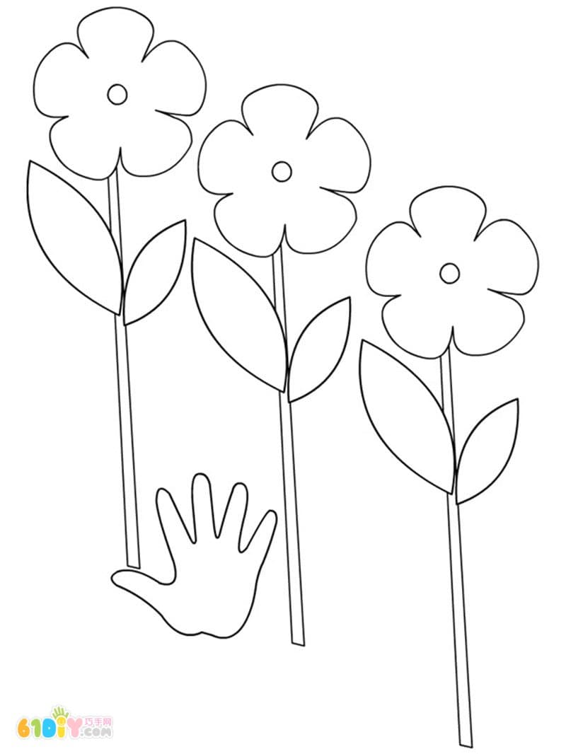 Children's handmade mother's day bouquet