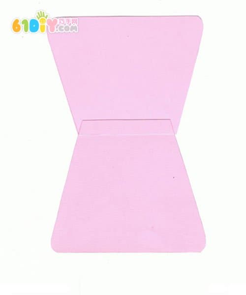 Children's handmade mother's day handbag greeting card