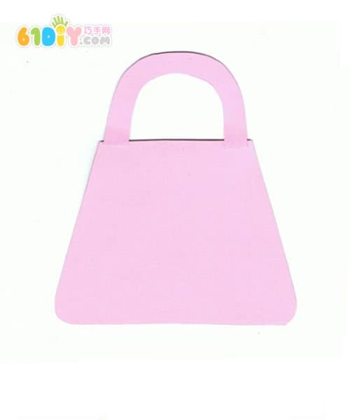 Children's handmade mother's day handbag greeting card