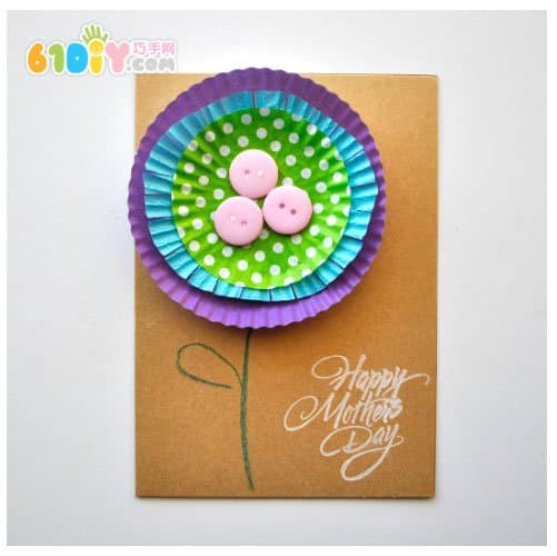 Mother's Day Stereo Flower Card Making Method