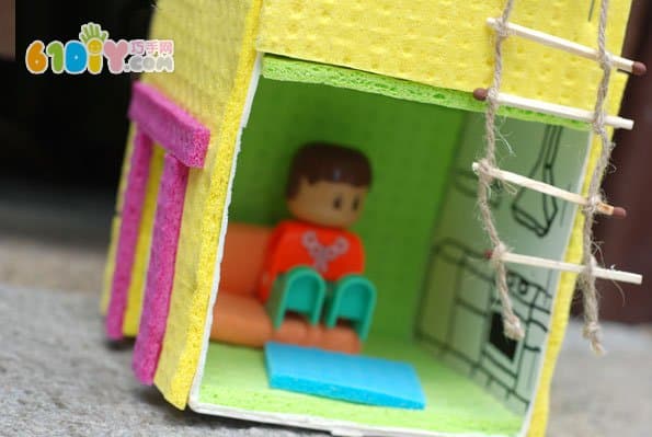 Children's DIY tutorial milk box making house