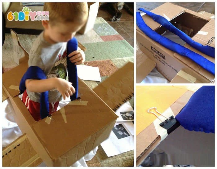 Carton making large toy airplanes