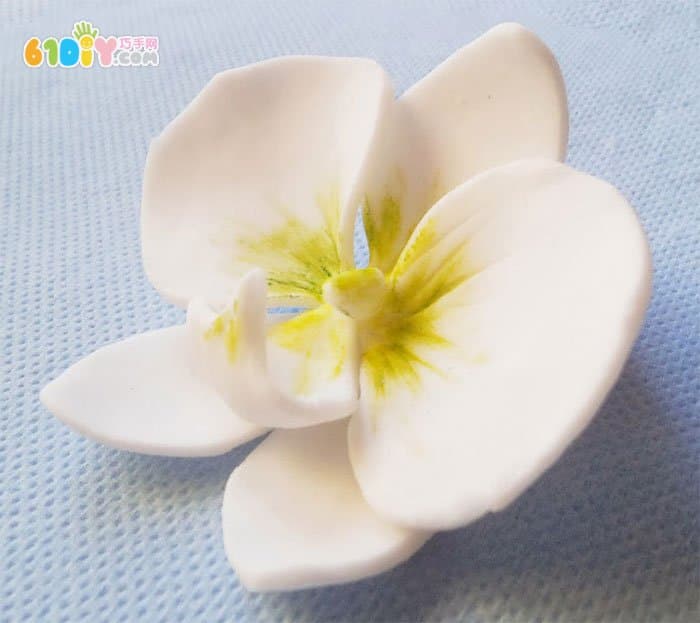 Clay flower handmade