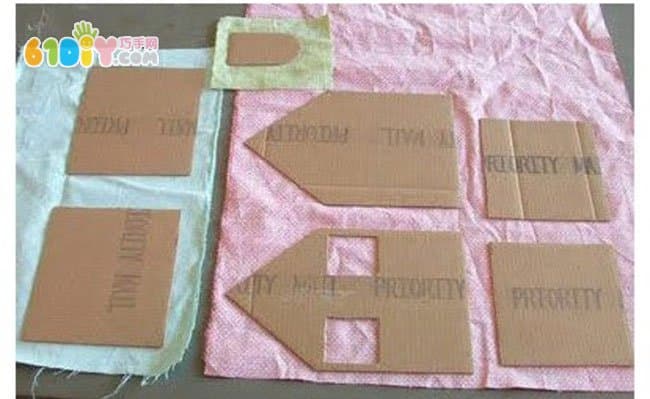 Waste cardboard fabric small house production tutorial
