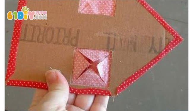 Waste cardboard fabric small house production tutorial