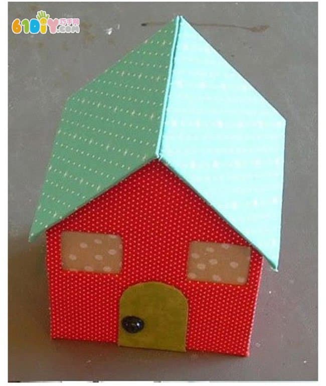 Waste cardboard fabric small house production tutorial