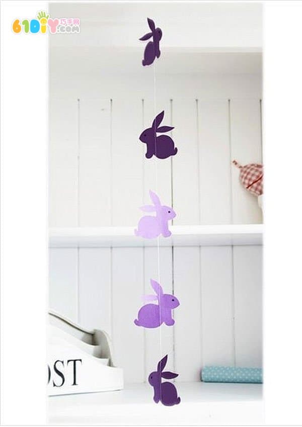 Simple and beautiful bunny handmade ornaments