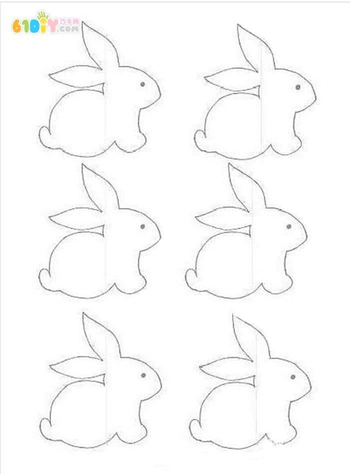 Simple and beautiful bunny handmade ornaments