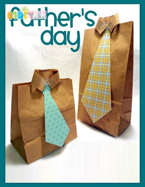 Father's Day DIY making shirt gift bag