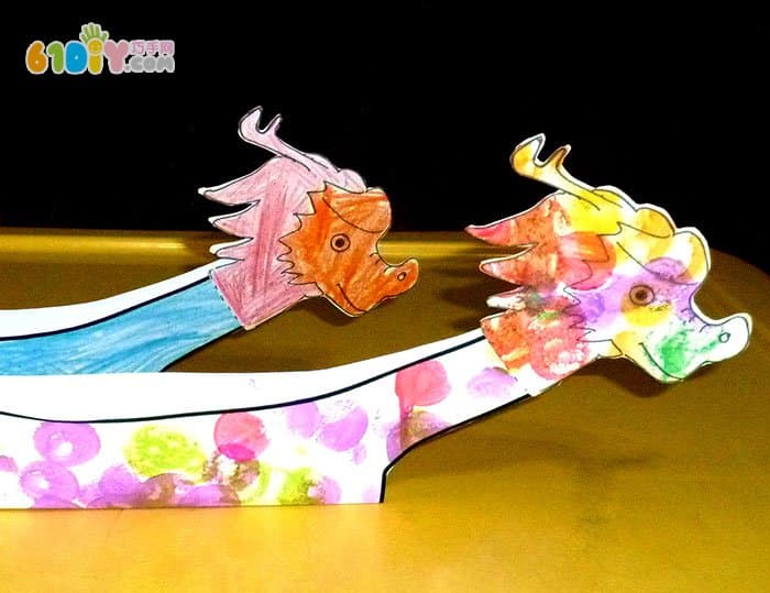 Children's handmade Dragon Boat Festival three-dimensional dragon boat