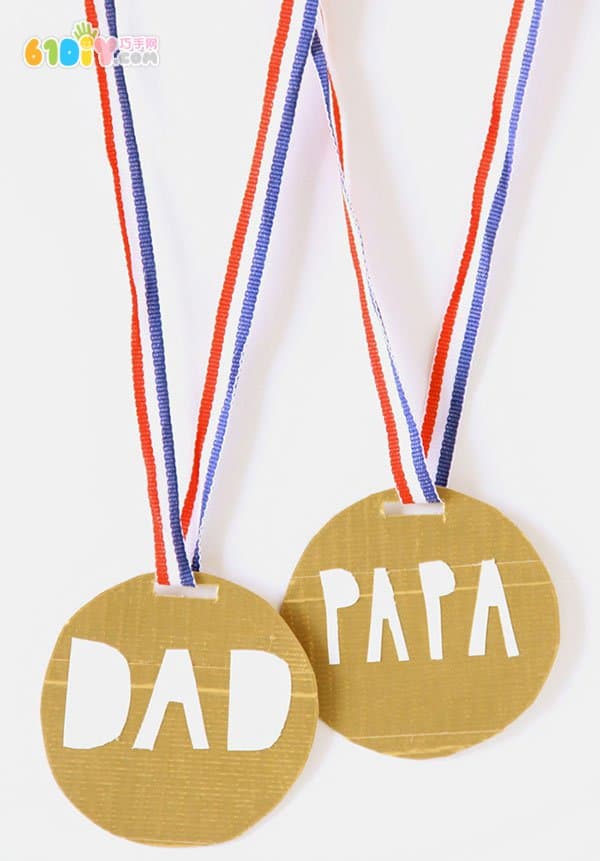 Father's Day handmade medal making tutorial