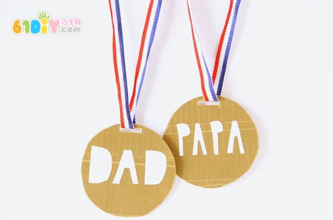 Father's Day handmade medal making tutorial