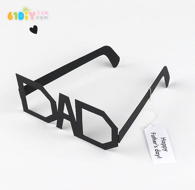 Father's Day handmade DAD glasses DIY production