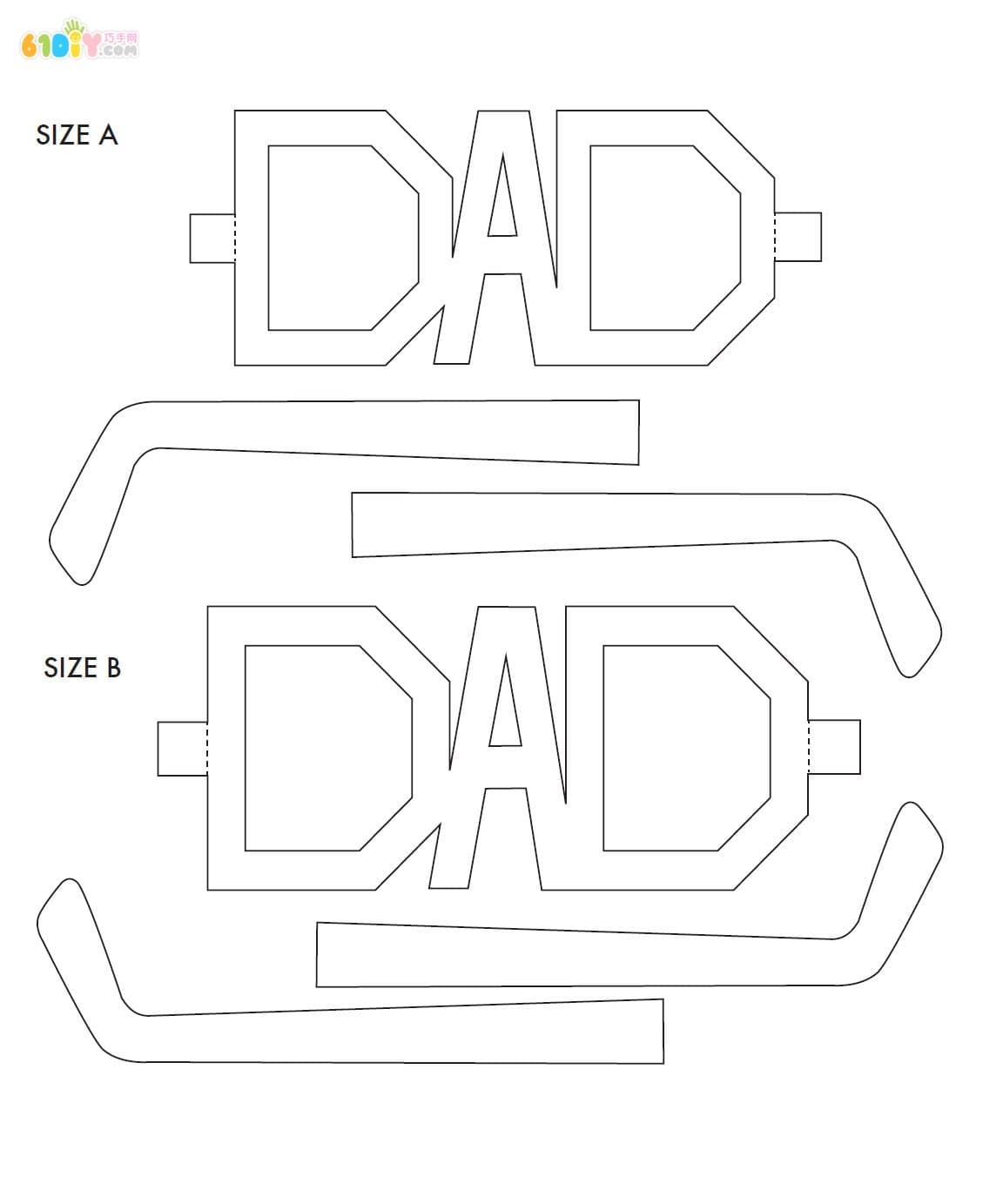 Father's Day handmade DAD glasses DIY production