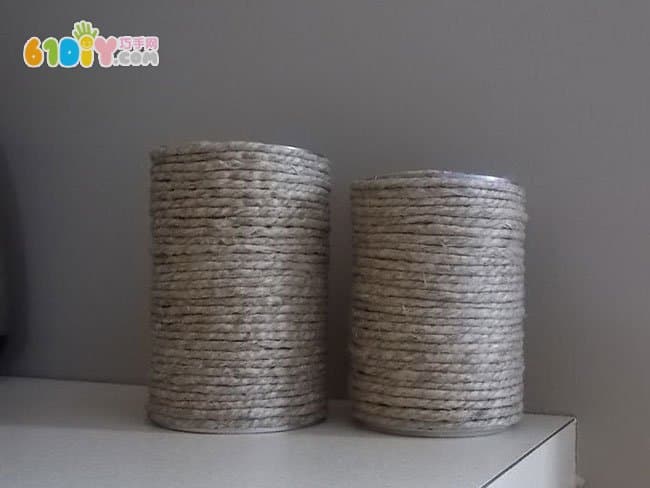Hemp rope cans DIY making pen holder