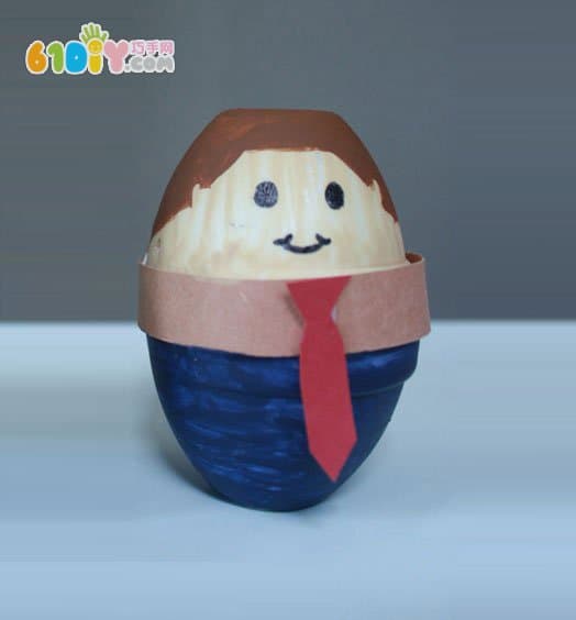 Father's Day Creative Handmade Egg Support DIY Dad