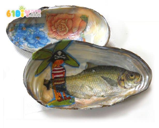 Children's DIY shell crafts