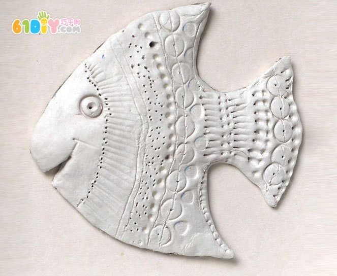 Children's creative clay handmade fish making