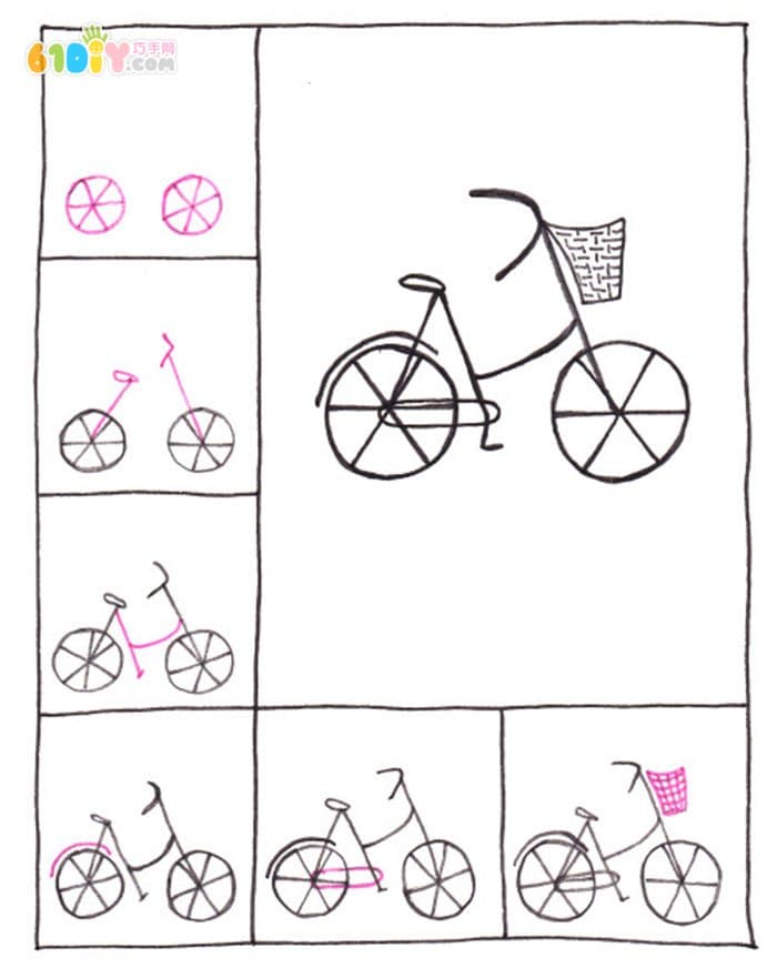 Bicycle stick figure