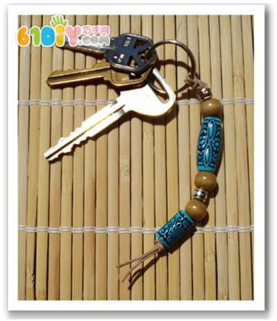 Beaded keychain handmade