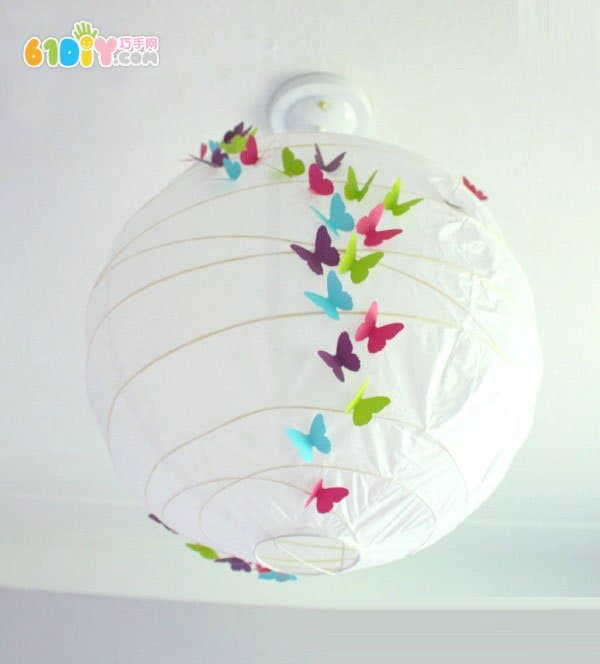 Making a butterfly string handmade lantern with an embossing device