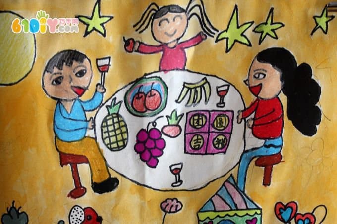 Mid-Autumn Festival children's paintings