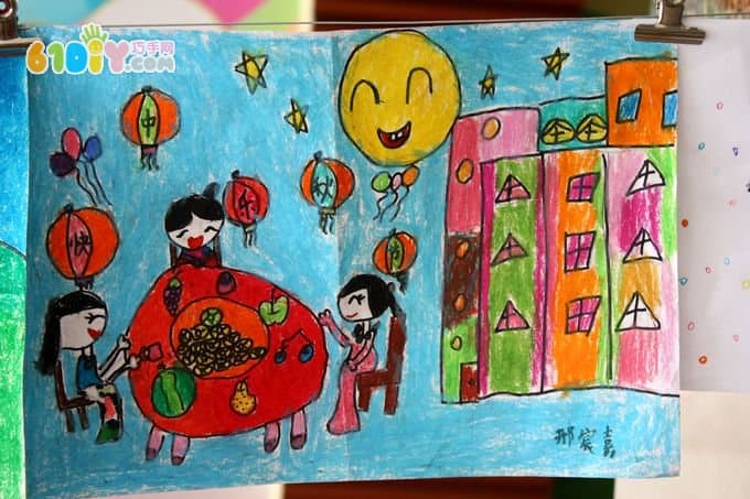 Mid-Autumn Festival children's paintings