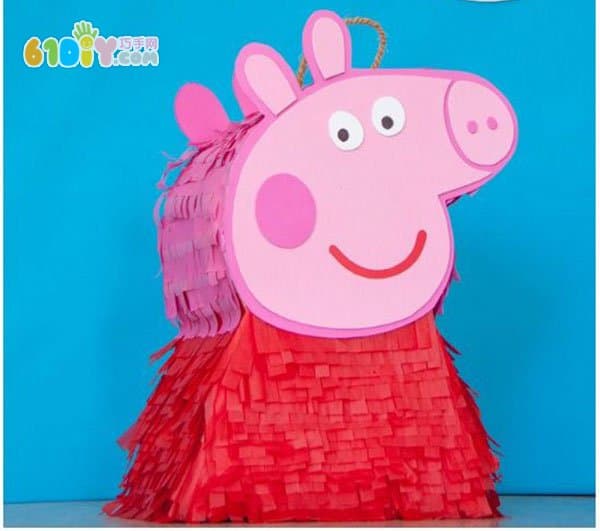 Pink Piggy Pinata Handmade