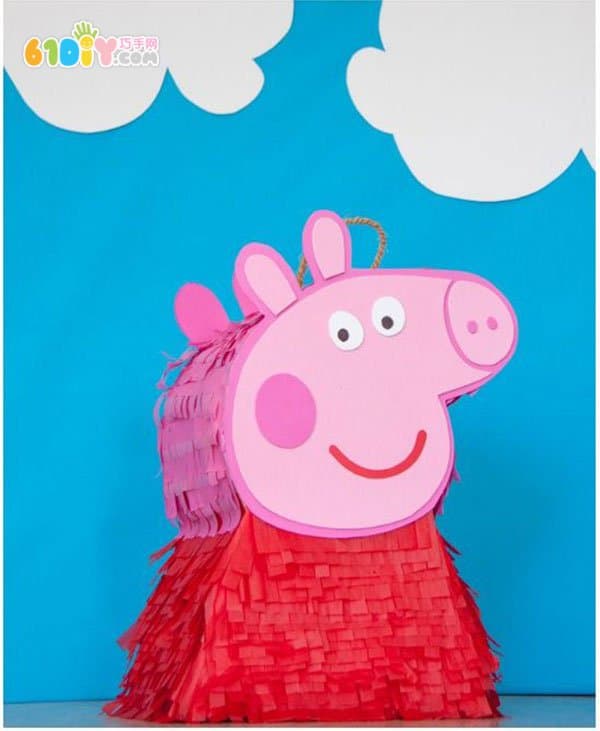 Pink Piggy Pinata Handmade