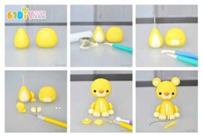 Cartoon Lion Ultra Light Clay Tutorial