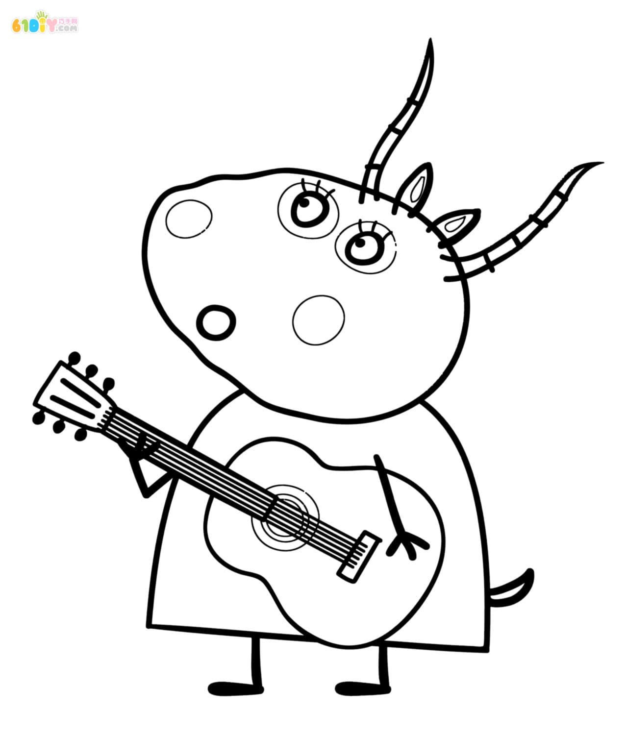 Peppa Coloring Picture of Peppa Pig